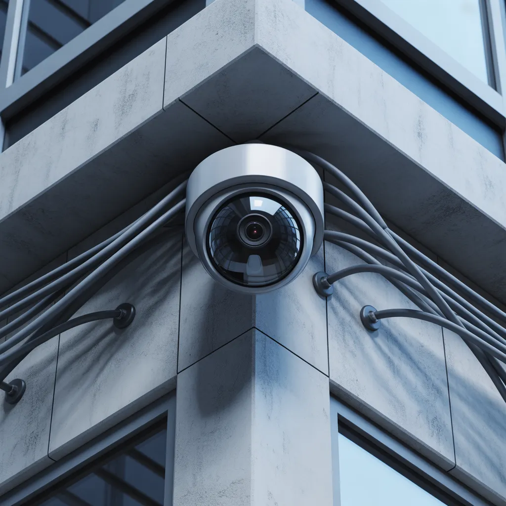 Infinity-techs technician installing CCTV in New York County, NY.