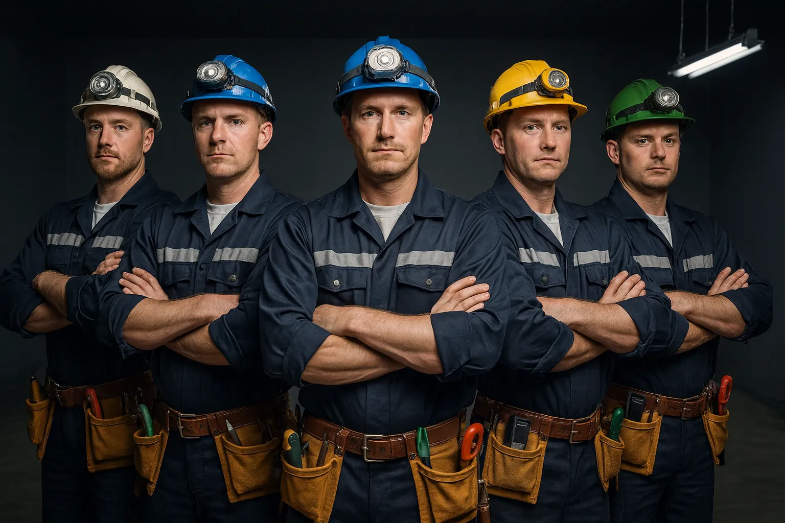 Electricians in uniforms at A Ford Appliance & Electrical Services, Wichita, Kansas, providing expert safety and efficient solutions.