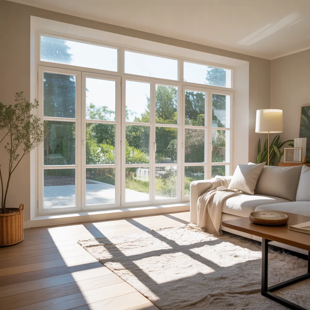 Modern living room with large windows by All Thingz Contracting, Memphis. Premier home remodeling and renovation services.