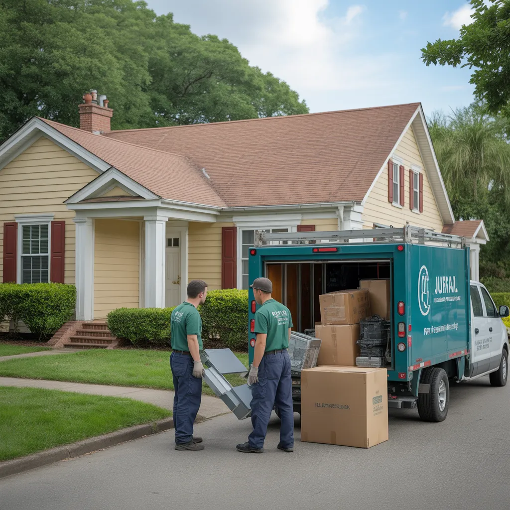 Clean and clutter-free space after junk removal in Cobb County.