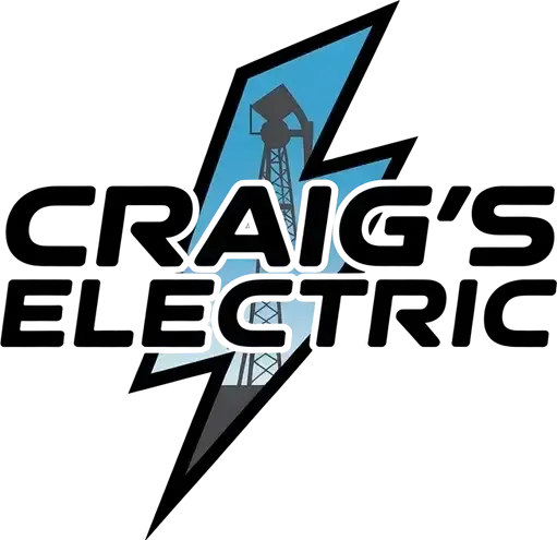 Logo of Craig's Electric showcasing a lightning bolt, symbolizing expert electrical services in Homestead, PA for homes and businesses.