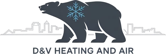 D&v Heating And Air logo