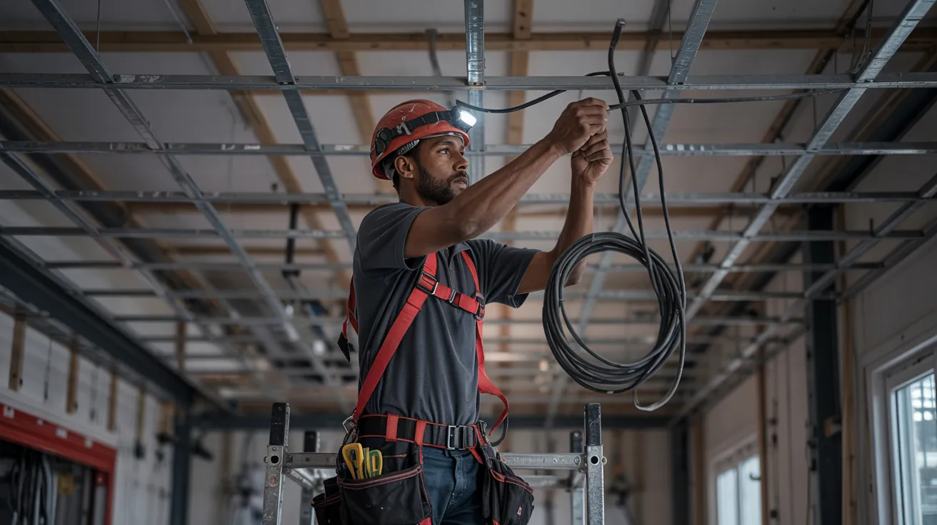 Electrician from A Ford Appliance & Electrical Services, ensuring safe wiring in Wichita, Kansas for efficient home solutions.