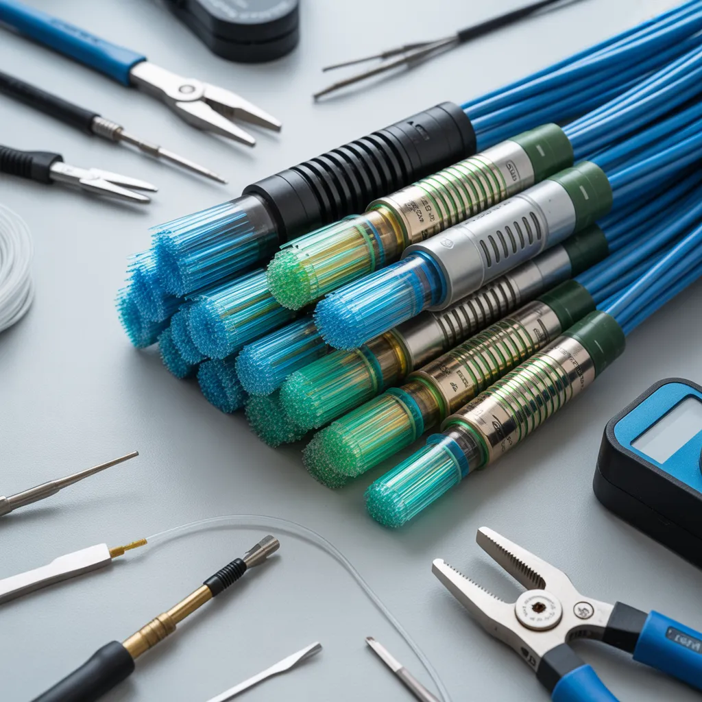 Fiber optic cables installed in Jersey City, NJ.