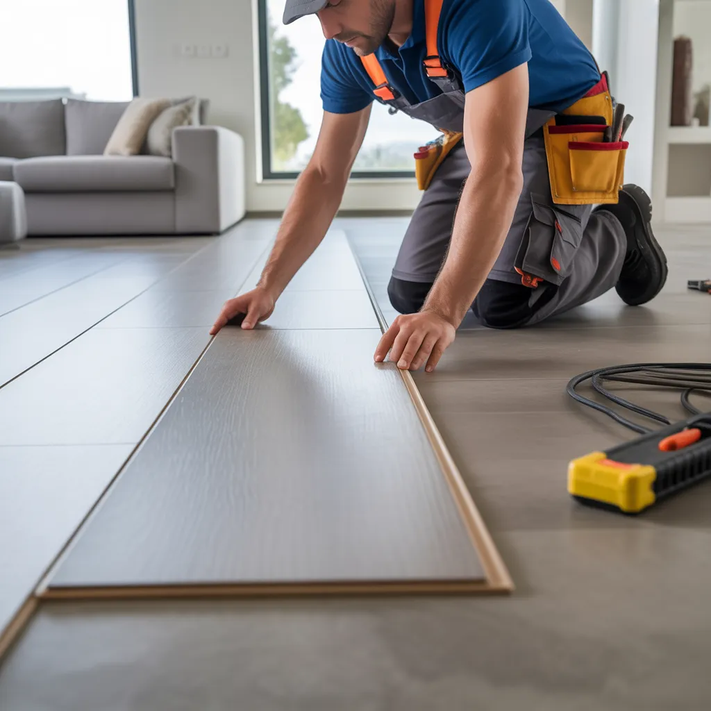 A stunning tile floor installation in an Atlantic County property.