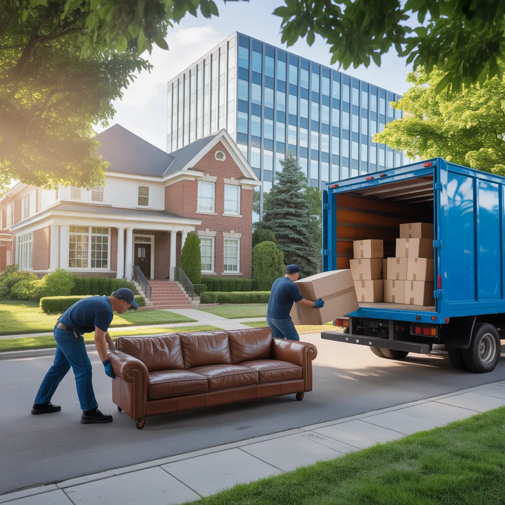 Junk removal service in action in Cobb County, GA.