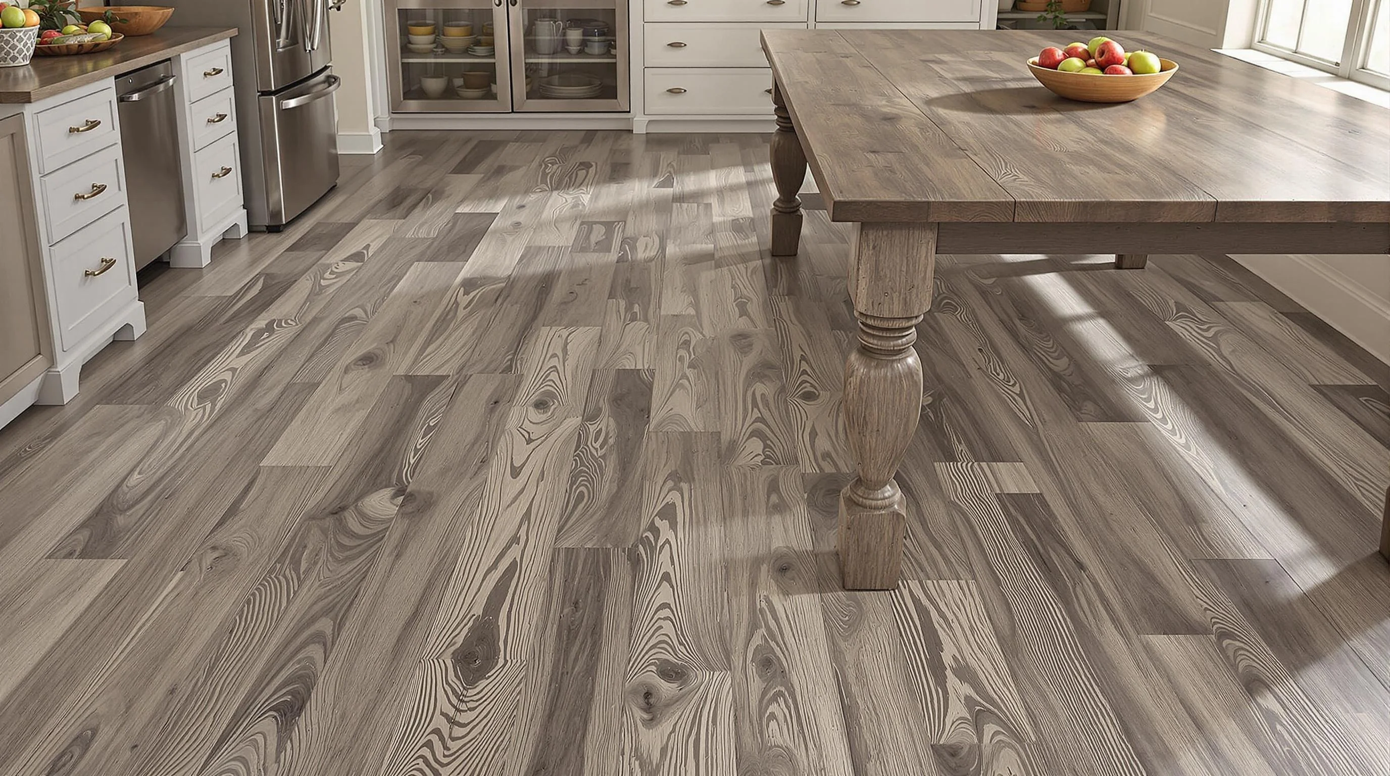 "Elegant wood floor refinishing by West Central Refinishers, enhancing home aesthetics and value with expert craftsmanship."