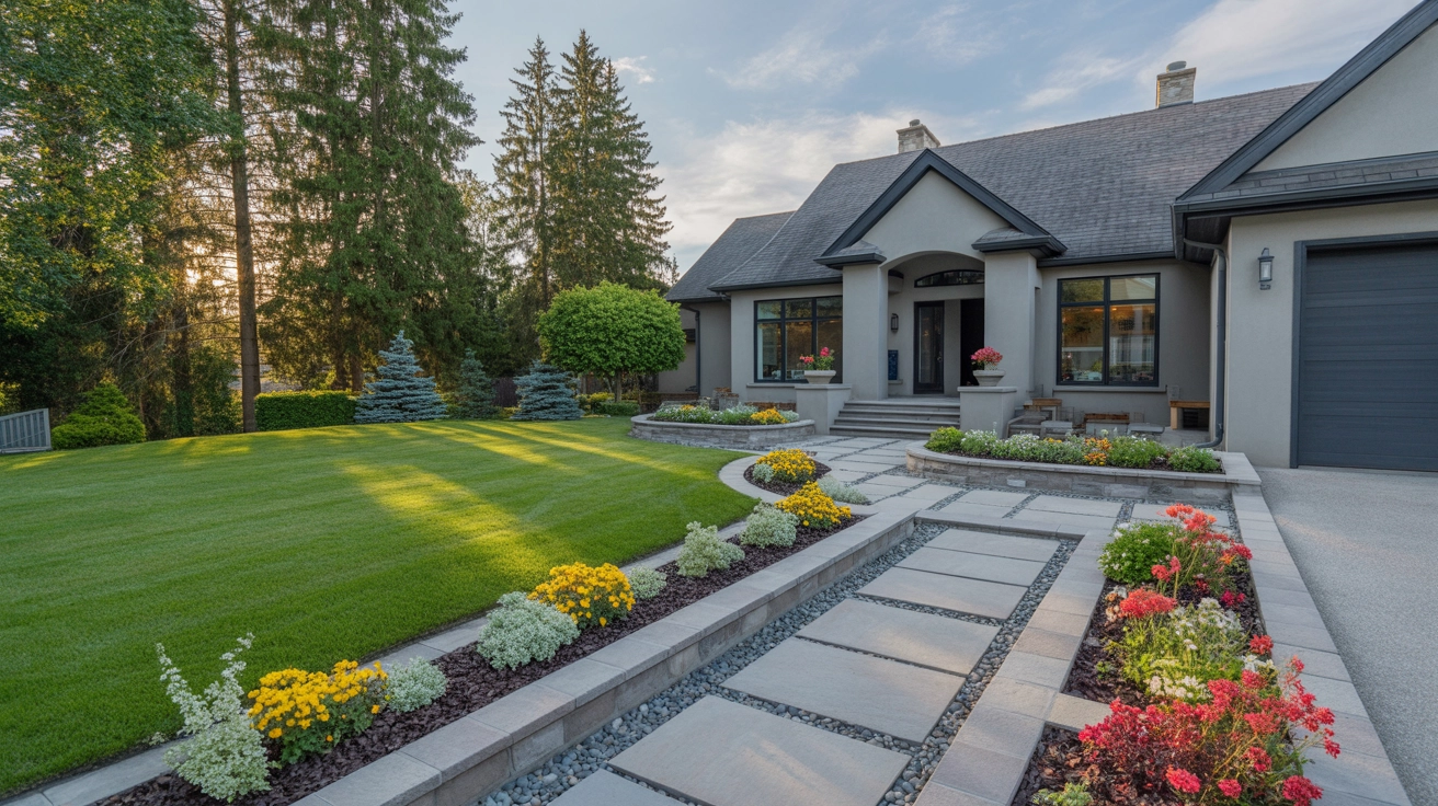 Beautifully landscaped garden in Myrtle Beach, SC.