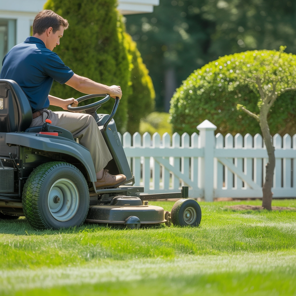 A beautifully maintained lawn in Horry County, SC.