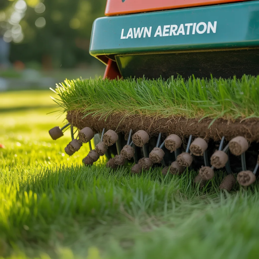 Lawn care professionals working on a lawn in Myrtle Beach, SC.