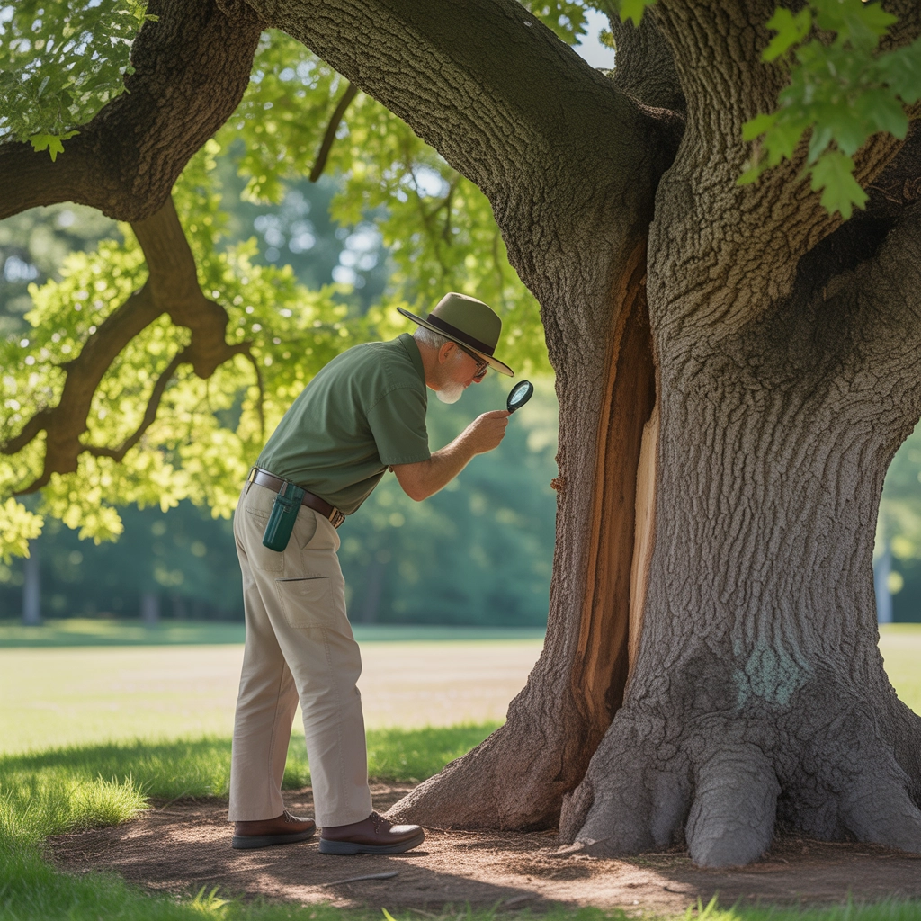 Lush landscape after tree and shrub care near me.