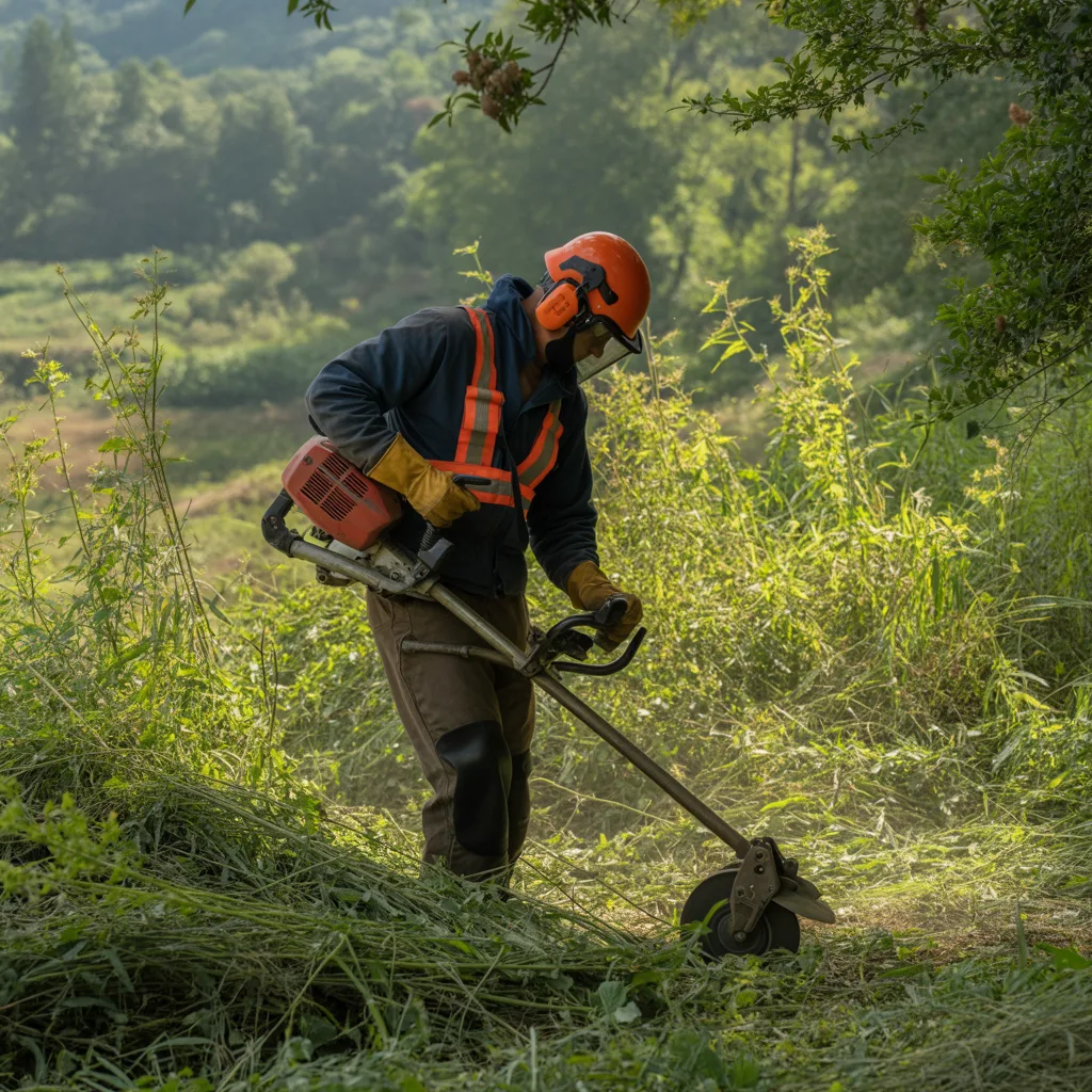 Land clearing process near Asheville, NC.