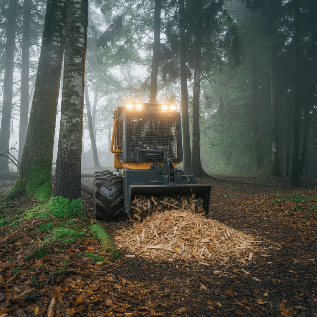 Land cleared by forestry mulching near me.