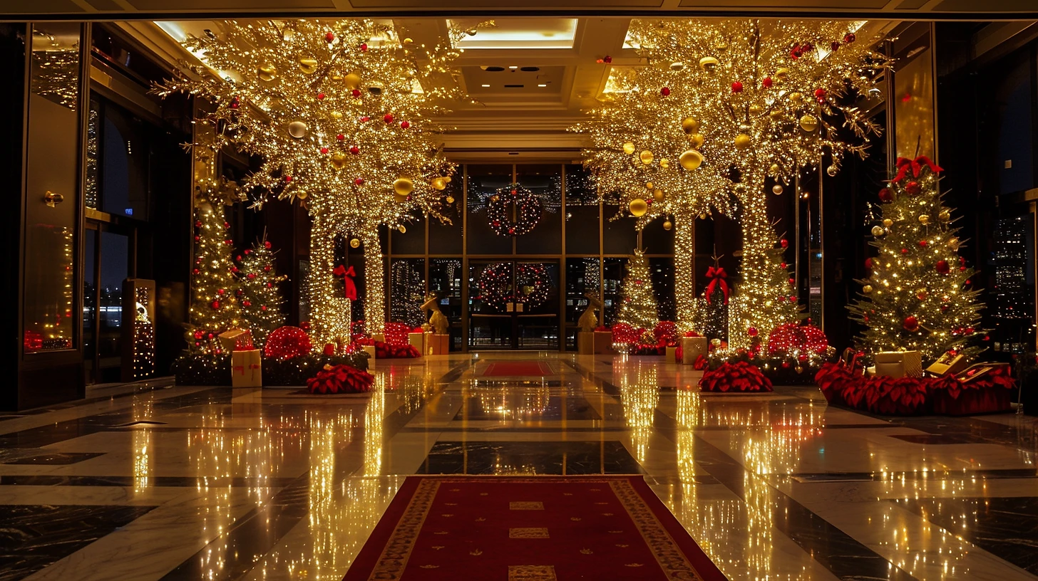 Glistening holiday decor by SoCal Christmas Lighting, transforming homes with dazzling, customized festive displays.